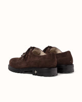 Lennon Chocolate Suede Derby - Men's