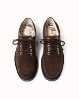 Lennon Chocolate Suede Derby - Men's