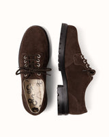 Lennon Chocolate Suede Derby - Men's