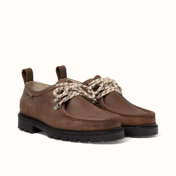 Moby Brown Distressed Hiker Boot - Men's
