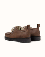Moby Brown Distressed Hiker Boot - Men's