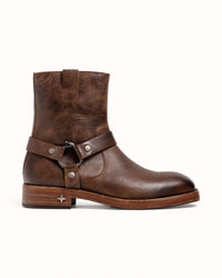 Harley Brown Distressed Biker Boot - Men's