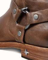 Harley Brown Distressed Biker Boot - Men's