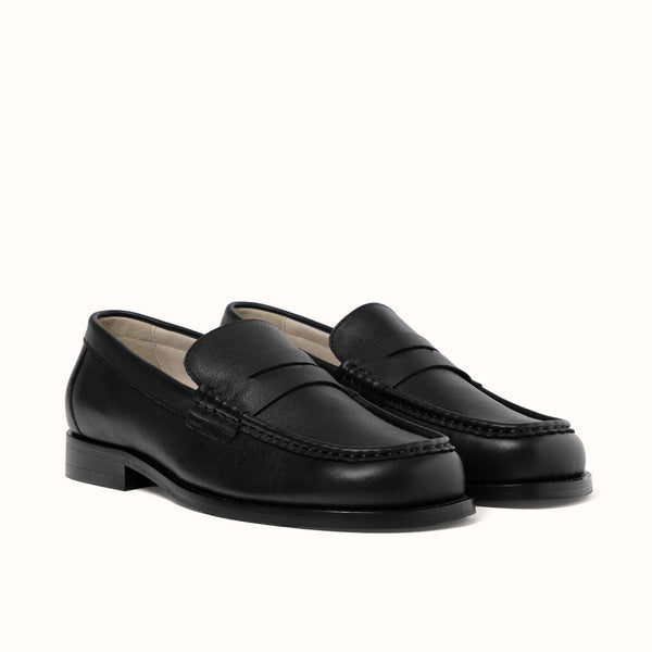 Willis Black Penny Loafer - Men's