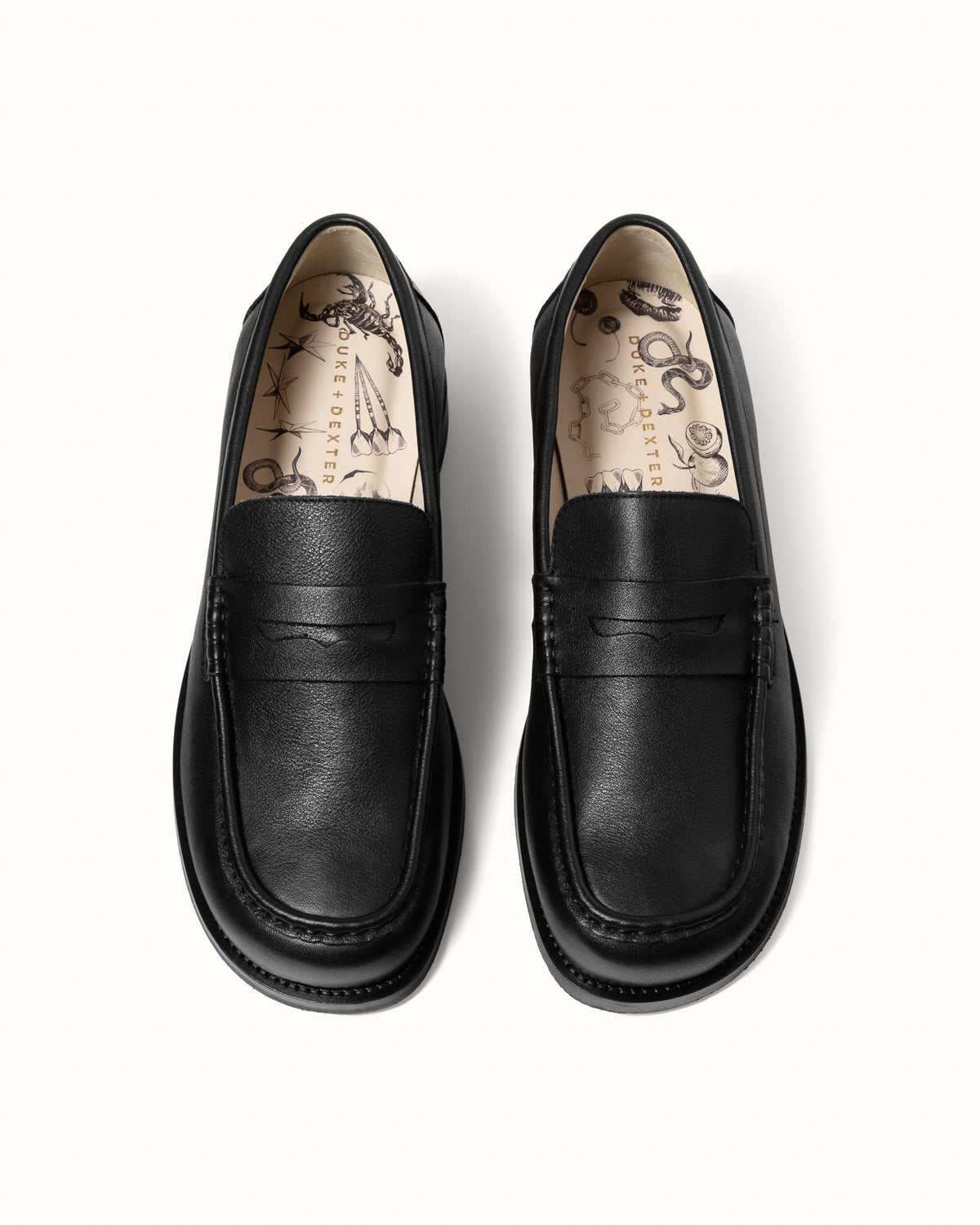 Willis Black Penny Loafer - Men's