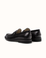 Wilde Black Snake Penny Loafer - Men's