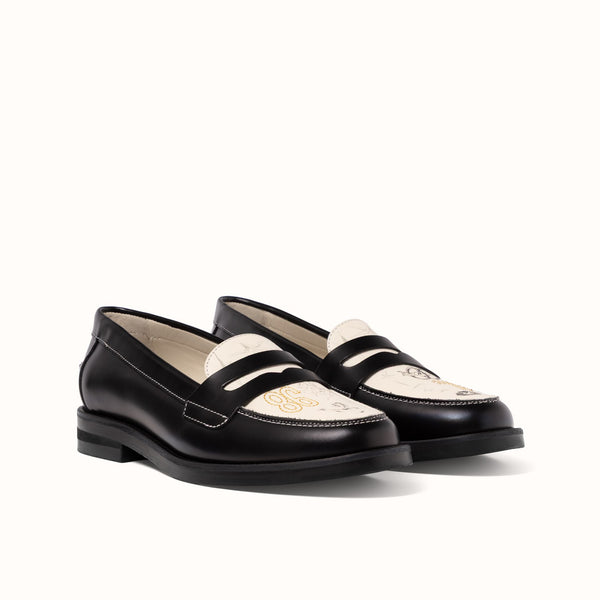 Wilde Midnight Chateau Sketch Penny Loafer - Women's
