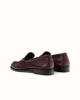 Ezra Burgundy Ruched Loafer - Women's