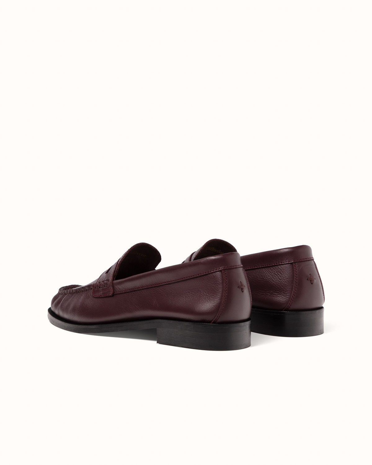 Ezra Burgundy Ruched Loafer - Women's