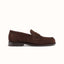 Willis Chocolate Suede Penny Loafer - Women's