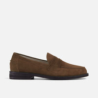 Wilde Brown Suede Penny Loafer - Men's