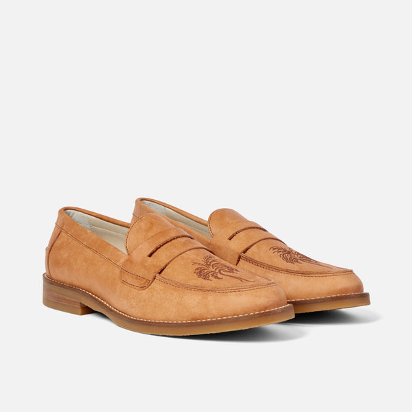 Wilde Natural Palm Tree Penny Loafer - Men's