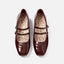Ruby Burgundy Patent Mary Jane - Women's