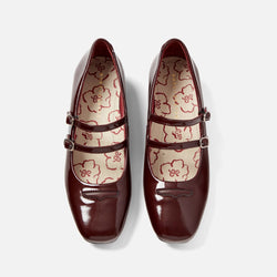 Ruby Burgundy Patent Mary Jane - Women's
