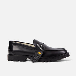 Vibram Black Carrarmato Lug Loafer - Men's