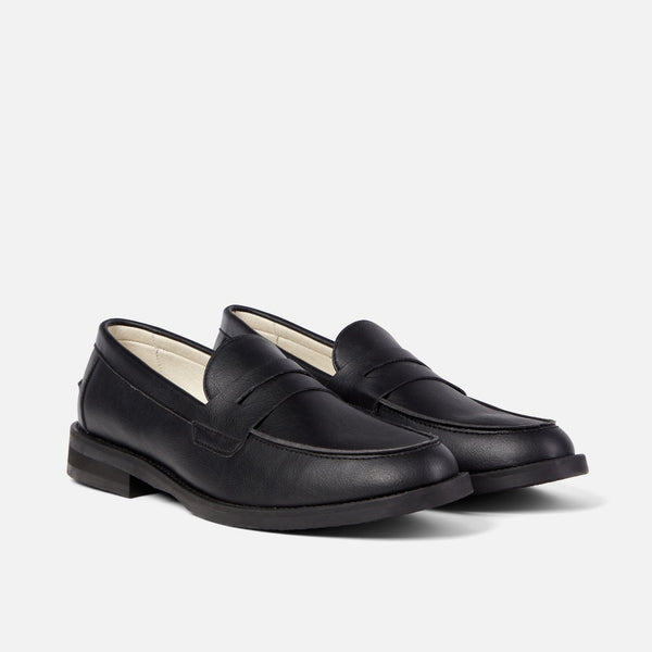 Wilde Black Vegan Penny Loafer - Men's