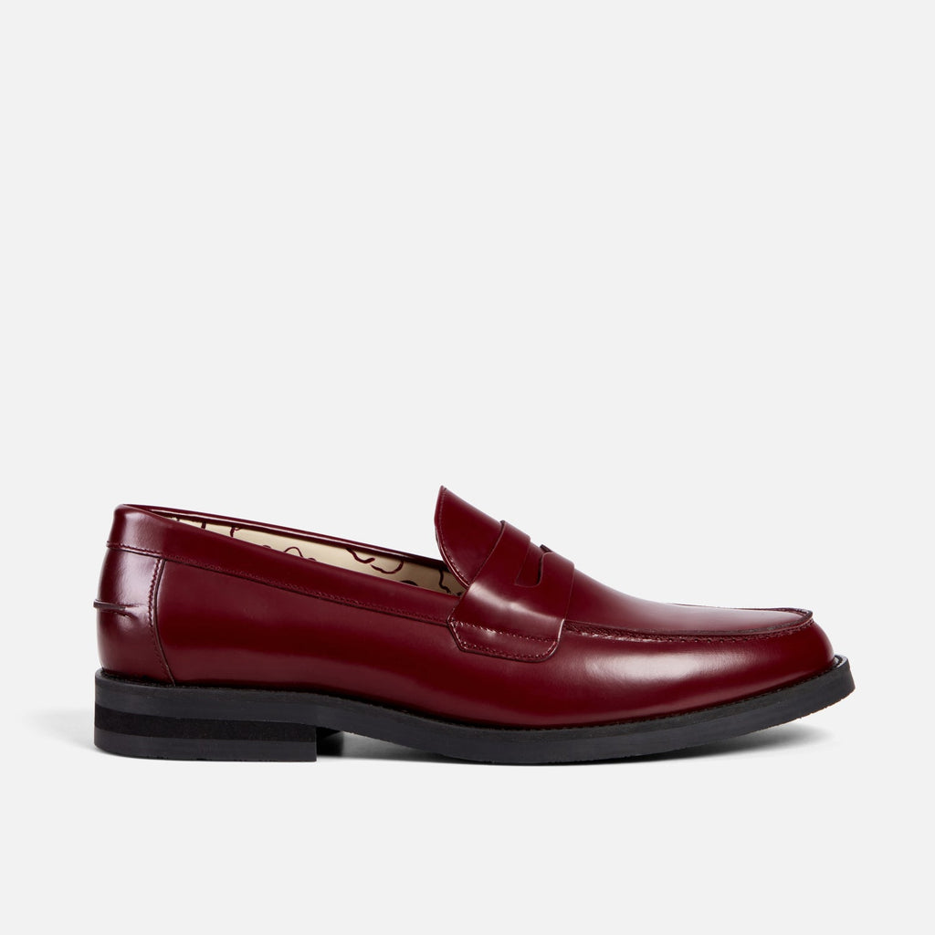 靴 GENTIQUE PENNY LOAFER BORDEAUX Wilde Burgundy Penny Loafer - Men's | DUKE + DEXTER