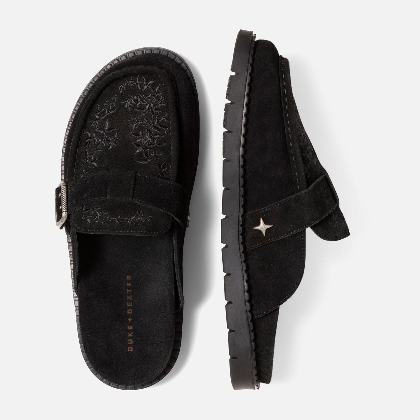 Winston Black Vine Mule - Men's | DUKE + DEXTER