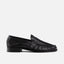 Ezra Black Pleated Penny Loafer - Men's