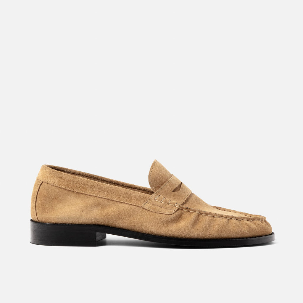 Ezra Suede Ruched Loafer