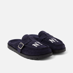 Winston NY Navy Suede Mule - Men's