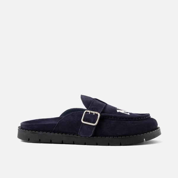 Winston NY Navy Suede Mule - Men's