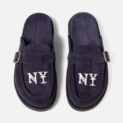 Winston NY Navy Suede Mule - Men's