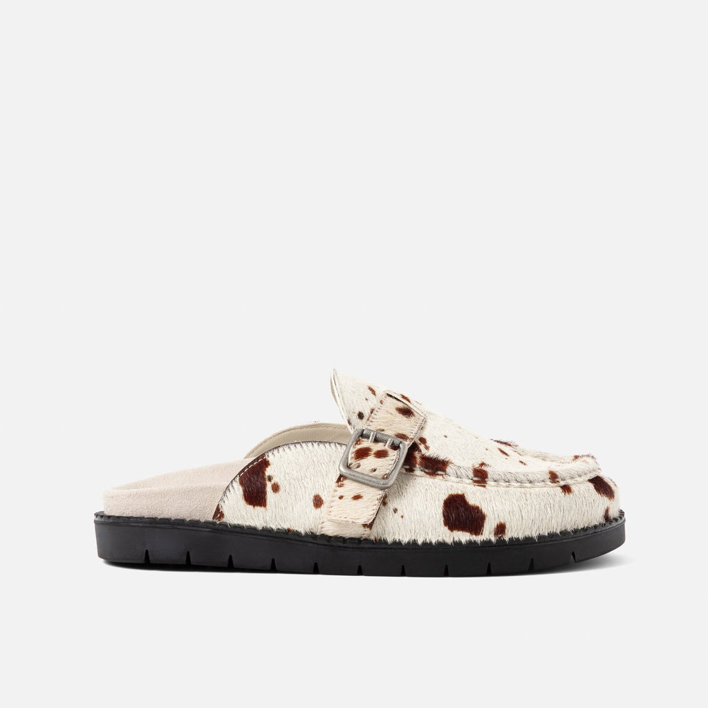 Winston Brown Cow Mule - Women's | DUKE + DEXTER