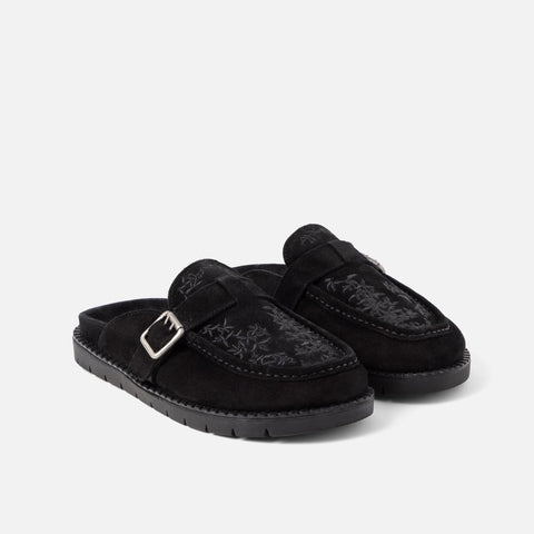 Winston Black Vine Mule - Women's