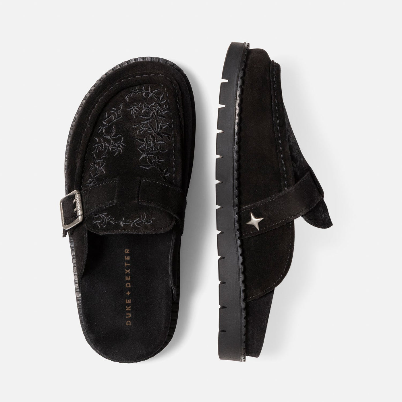 Winston Black Vine Mule - Women's | DUKE + DEXTER