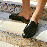 CB Black Foldable Ruched Loafer - Men's