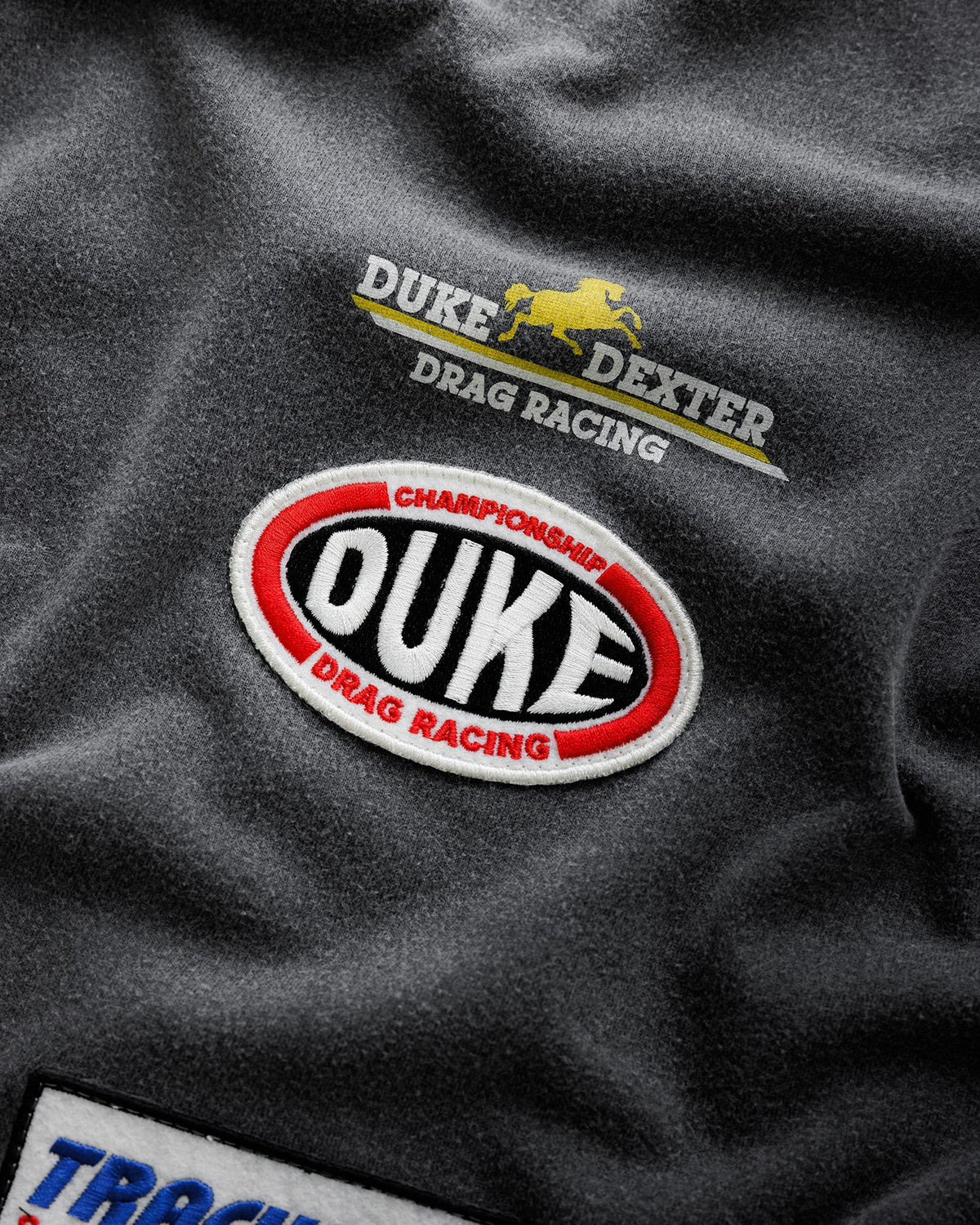DR4 Washed Black Track Long Sleeve Top