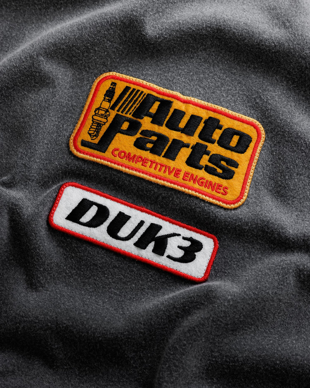 DR4 Washed Black Track Long Sleeve Top