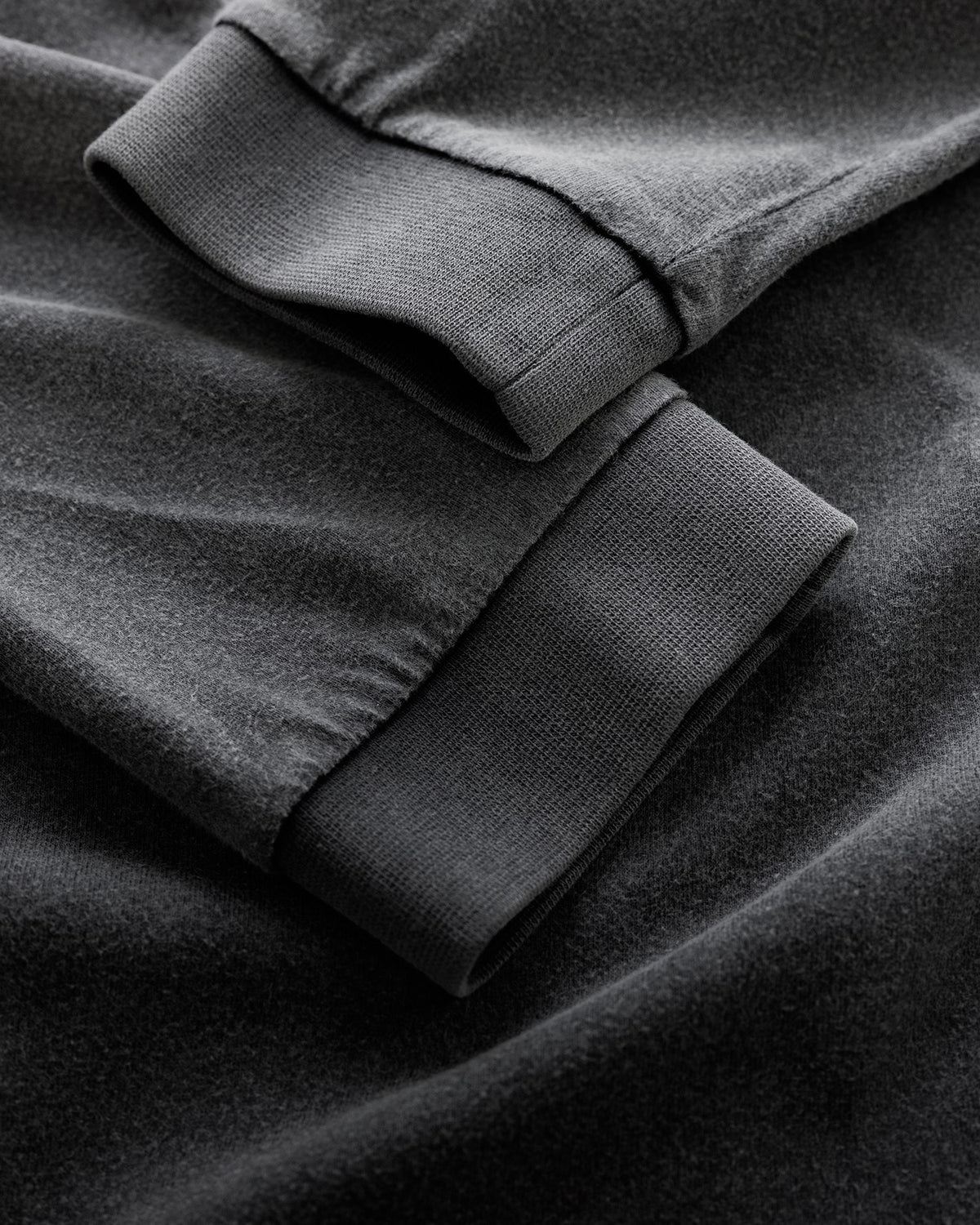 DR4 Washed Black Track Long Sleeve Top