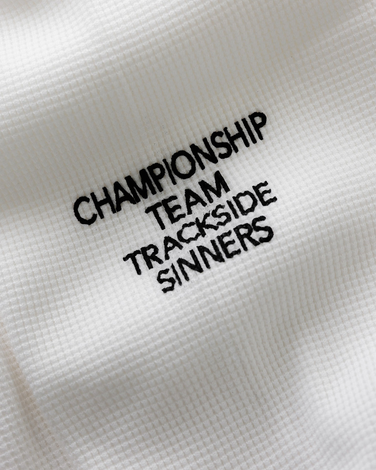 DR4 White Track Waffle Top