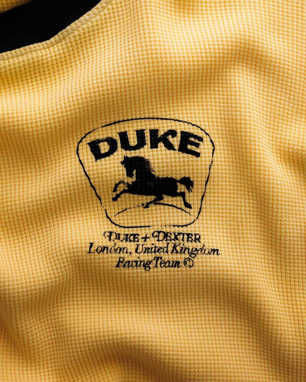 DR4 Sun Faded Yellow Racing Waffle Top