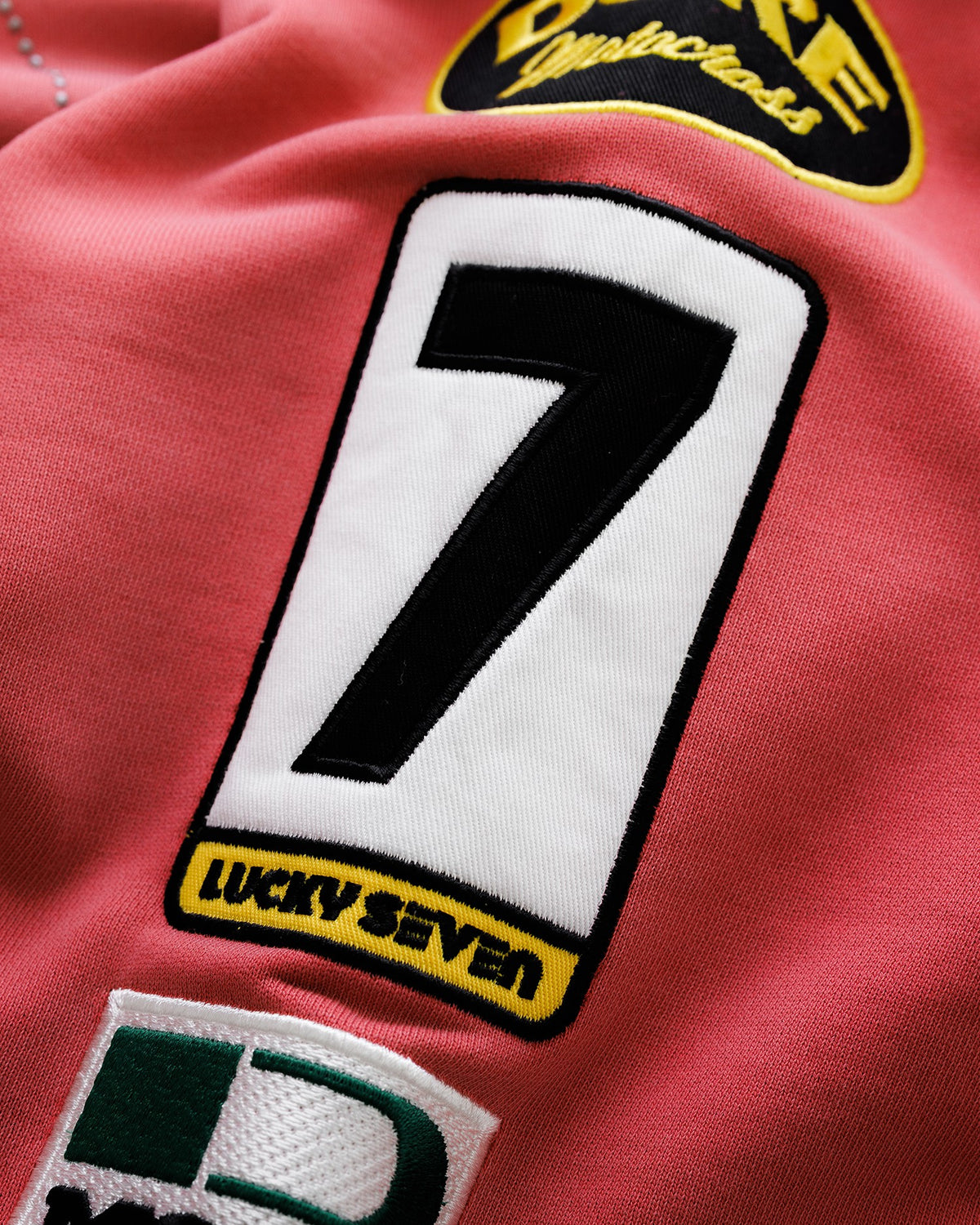 DR4 Racing Patch Red + Oat Marl Sweatshirt