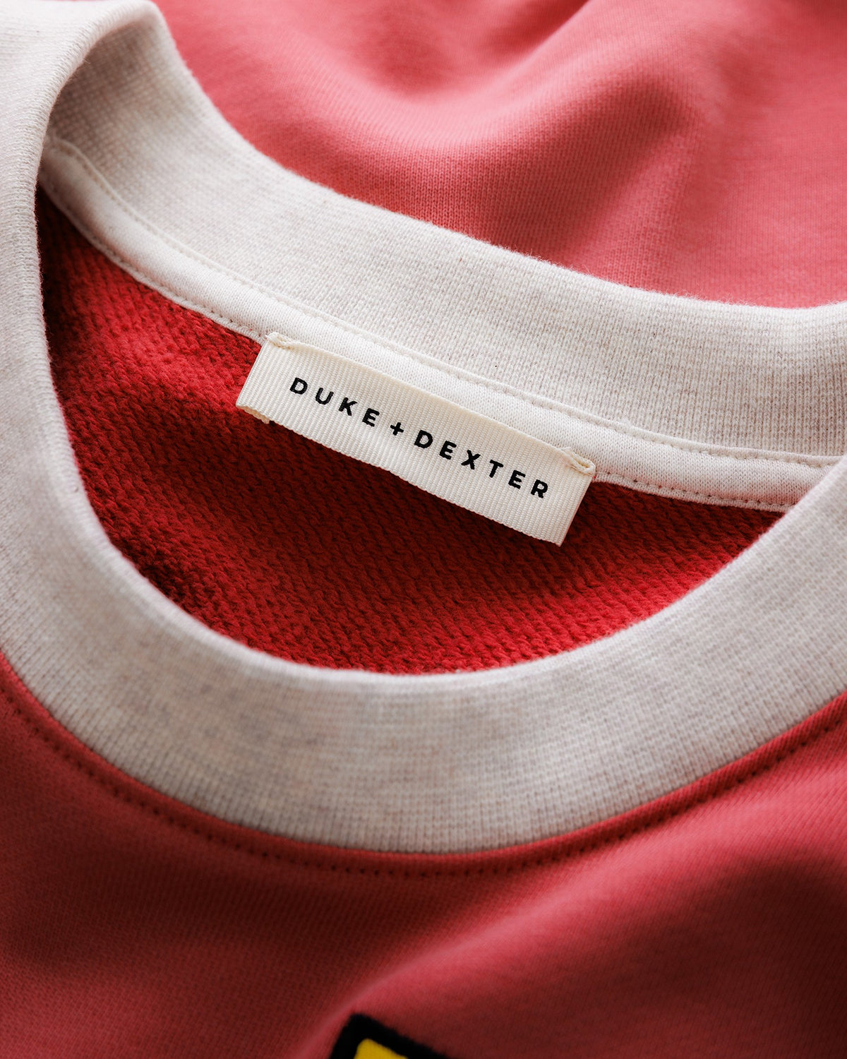 DR4 Racing Patch Red + Oat Marl Sweatshirt