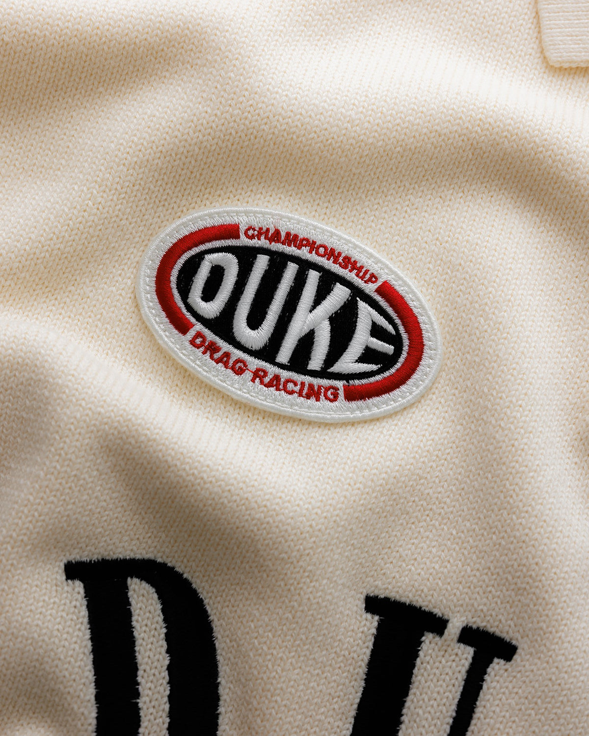 DR4 Cream Racing Polo