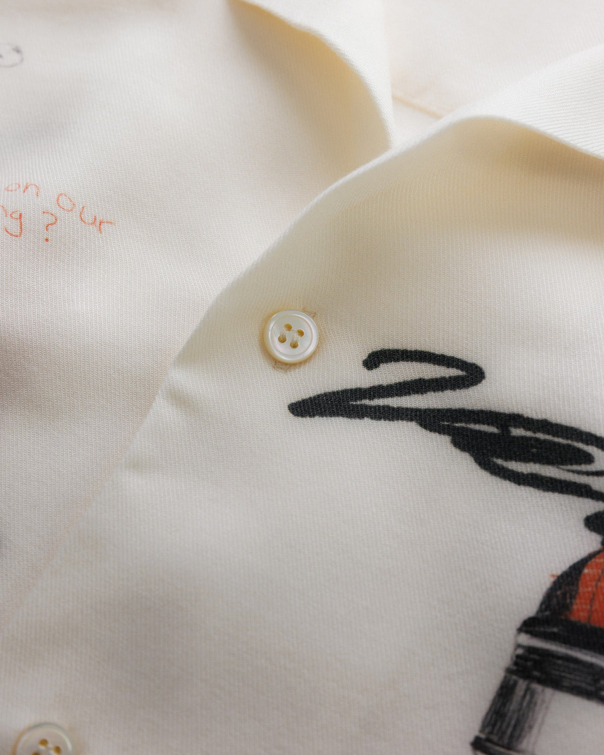 DR4 Sketch Ecru Short Sleeve Shirt
