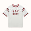 Eat Dirt Vintage White + Burgundy College T-Shirt