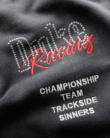 DR4 Embroidered Washed Black Sweat Pant