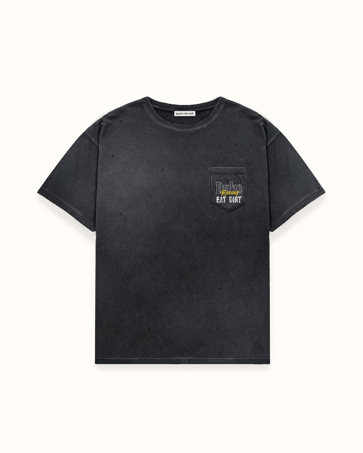 DR4 Eat Dirt Washed Black Pocket T-Shirt