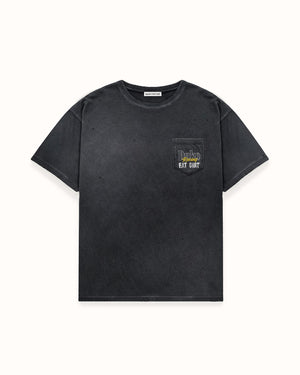 DR4 Eat Dirt Washed Black Pocket T-Shirt