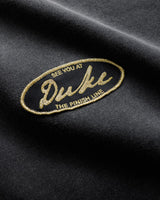 DR4 Embroidered Washed Black Sweat Pant