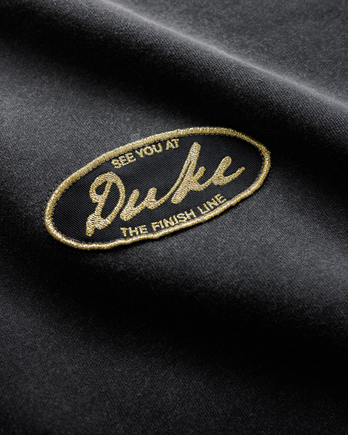 DR4 Embroidered Washed Black Sweat Pant