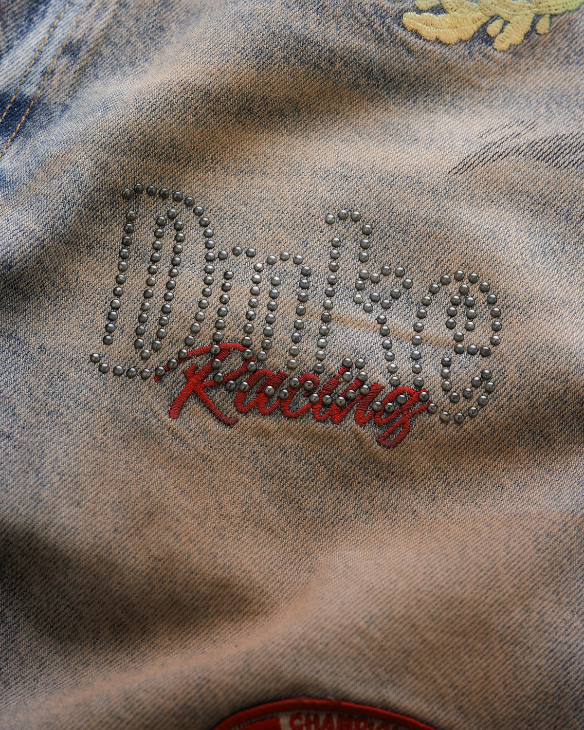 DR4 Trackside Washed Denim Blue Jeans
