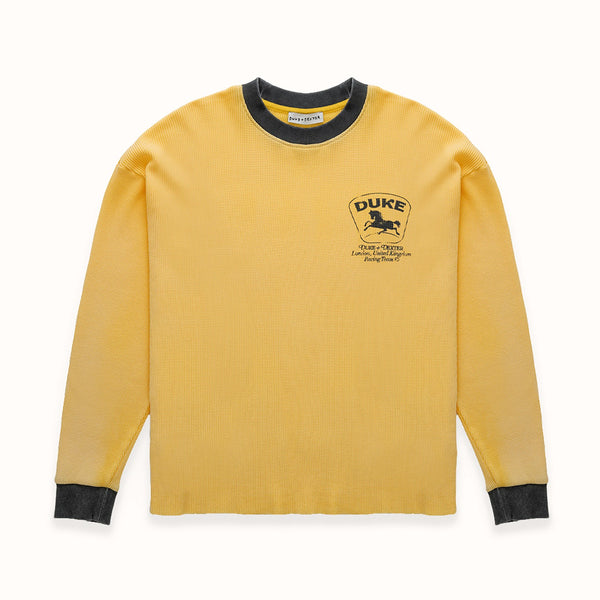 DR4 Sun Faded Yellow Racing Waffle Top