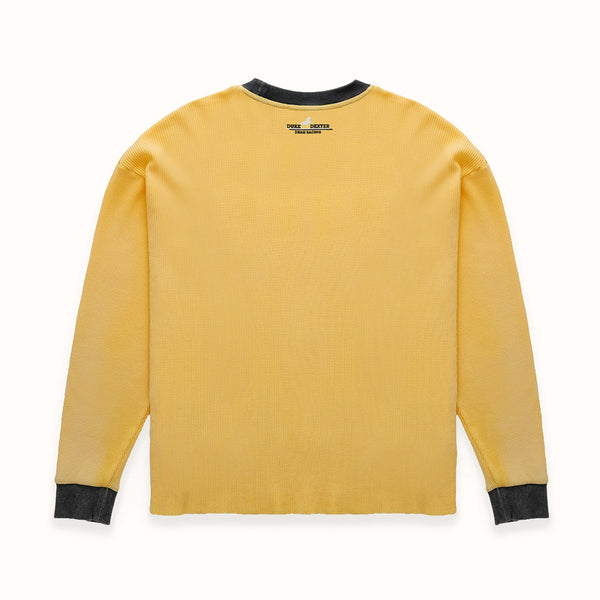 DR4 Sun Faded Yellow Racing Waffle Top