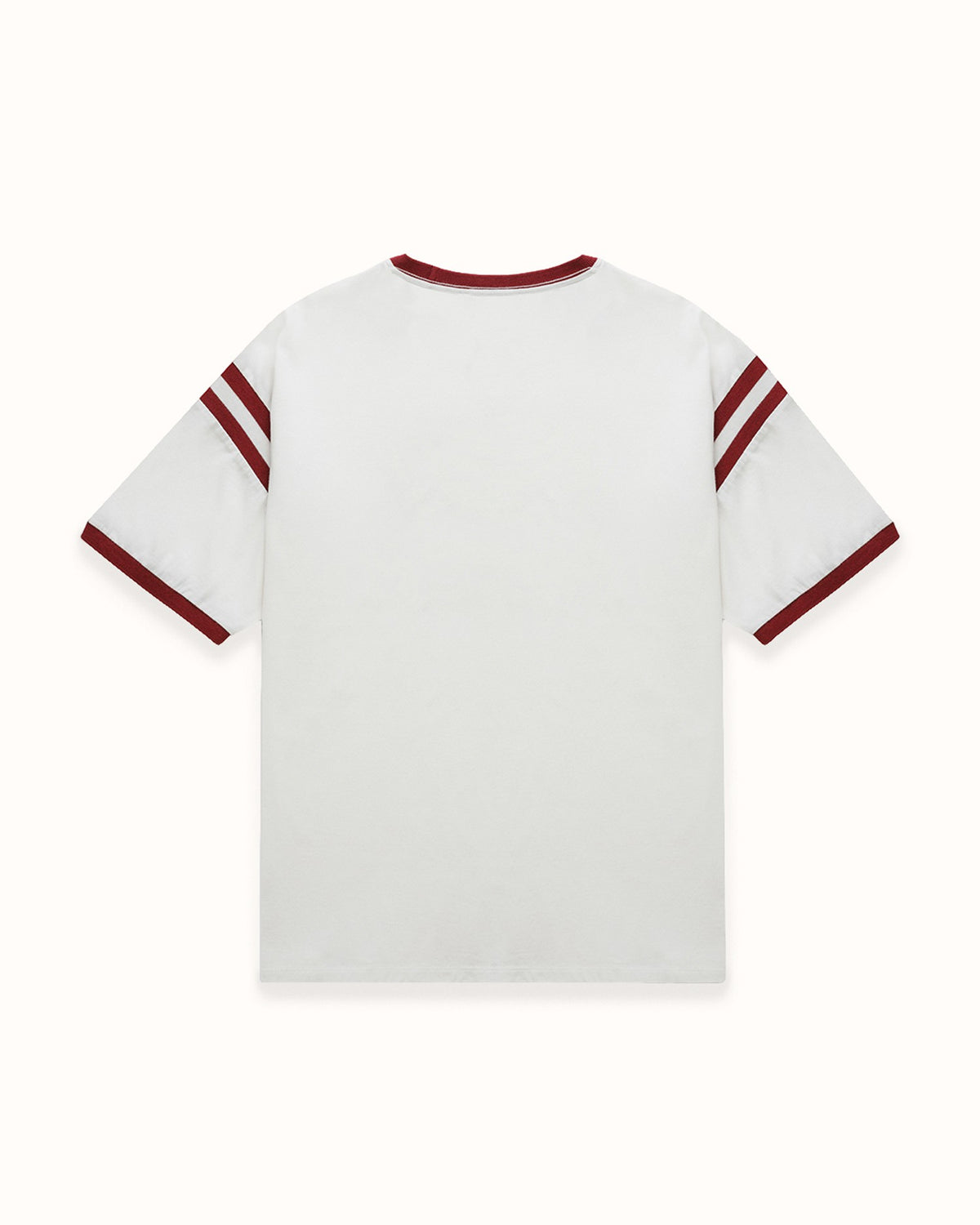 Eat Dirt Vintage White + Burgundy College T-Shirt